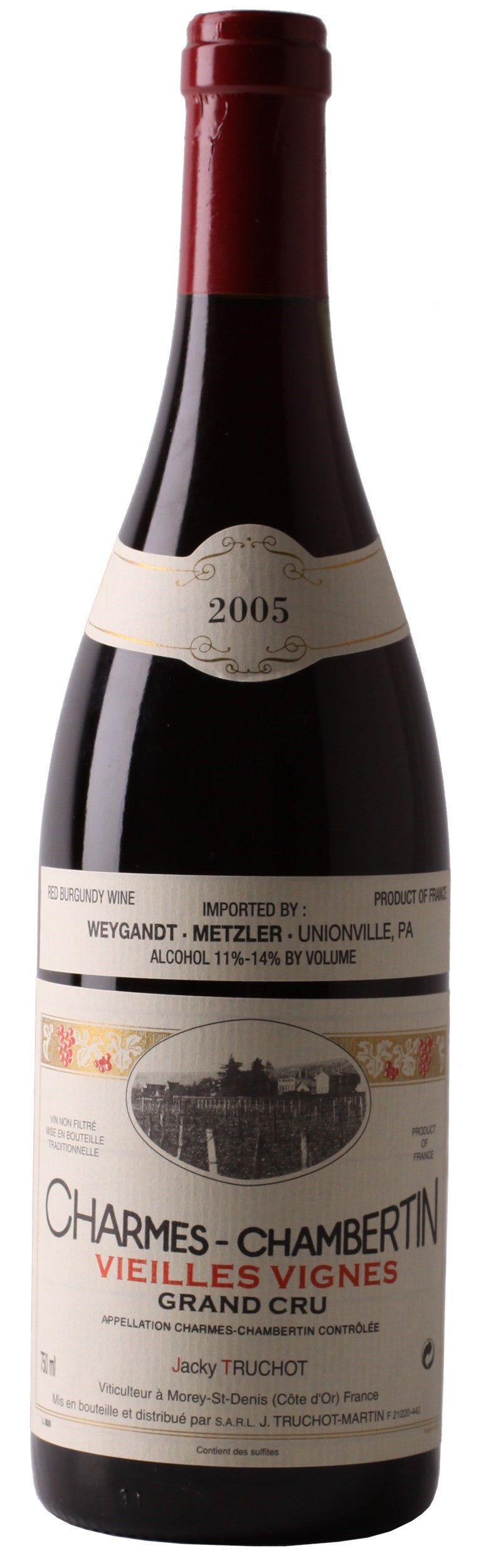 Charmes-Chambertin Grand cru Vieilles Vignes Domaine J. Truchot-Martin - 1990 - 750ml