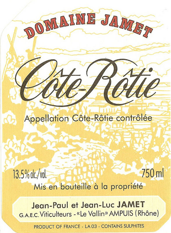 Côte-Rôtie Domaine Jamet - 2003 - 750ml
